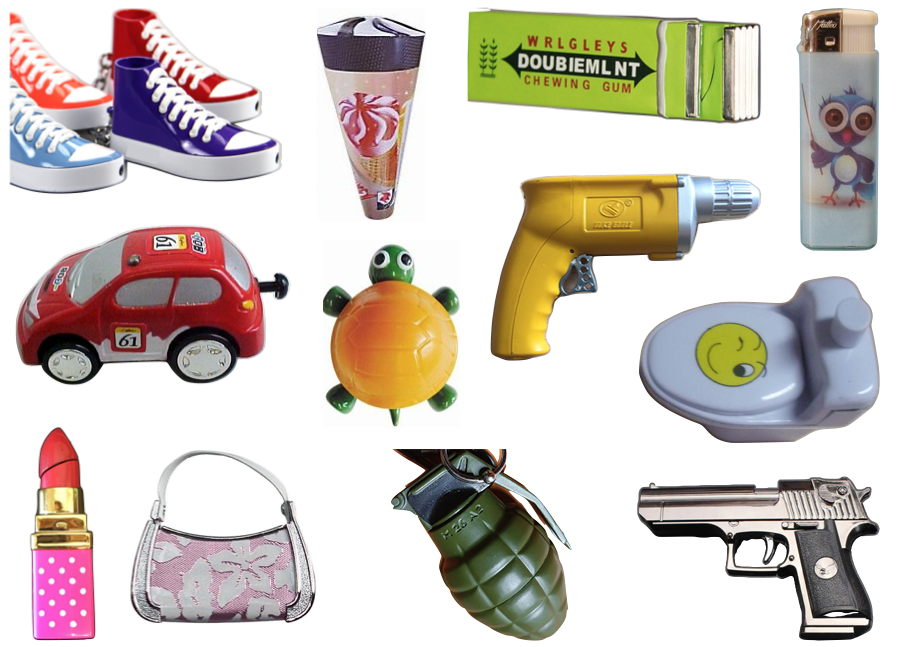 Recalled novelty lighters